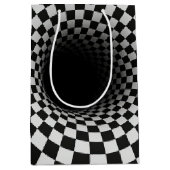 Birthday Optical Illusion Black Hole Medium Cadeauzakje (Voorkant)