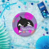 Birthday Orca Killer Whale  Papieren Bordje (Feest)