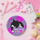  Birthday Orca Killer Whale  Papieren Bordje (Feest)