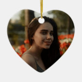 Birthday Ornament with Photo & Custom Message (Voorkant)