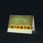 Birthday - OUR MOTHER - Sunflowers and butterflies Kaart<br><div class="desc">See same image for many different categories including birthdays,  Mother's Day and etc.</div>