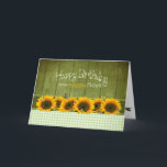 Birthday - OUR MOTHER - Sunflowers and butterflies Kaart<br><div class="desc">See same image for many different categories including birthdays,  Mother's Day and etc.</div>