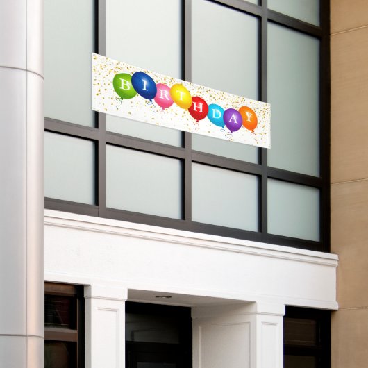 Birthday Outdoor Banner (Buitenkant Gebouw)