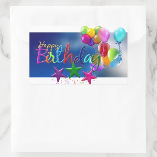BIRTHDAY OVAL STICKER (Tas)