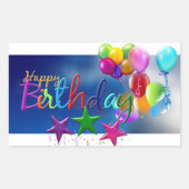 BIRTHDAY OVAL STICKER (Voorkant)