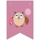 Birthday Owl Bunting Flags Vlaggetjes (Derde vlag)
