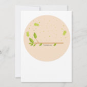 Birthday Owl Wenskaart Kaart (Achterkant)