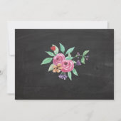 Birthday Paars roze ventilator Fotokrijuitnodiging Kaart (Achterkant)