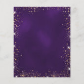 Birthday paarse goudballonnen (Achterkant)