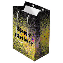 Birthday Paint Spray Abstract