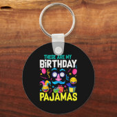 Birthday Pajama Cute Top Pj Girls Sleep  Sleutelhanger (Voorkant)
