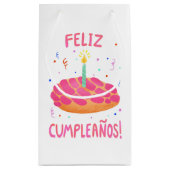 Birthday Pan Dulce Concha Bilingual Klein Cadeauzakje (Achterkant)