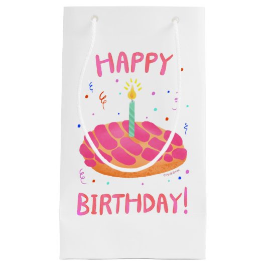 Birthday Pan Dulce Concha Bilingual Klein Cadeauzakje (Voorkant)