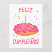 Birthday Pan Dulce Concha in het Spaans Briefkaart (Voorkant)