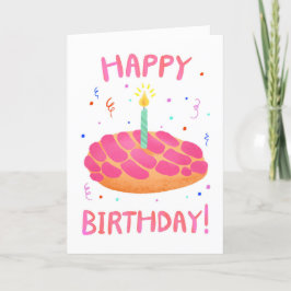 Birthday Pan Dulce Concha Kaart