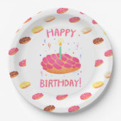 Birthday Pan Dulce Concha Papieren Bordje (Voorkant)