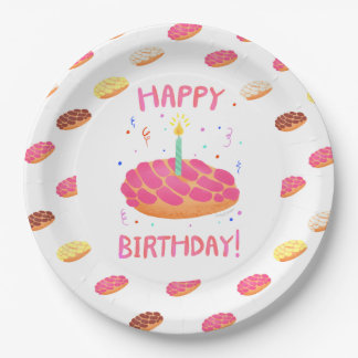 Birthday Pan Dulce Concha Papieren Bordje