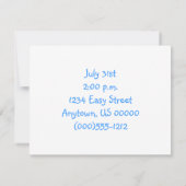 Birthday Panda Kaart (Achterkant)