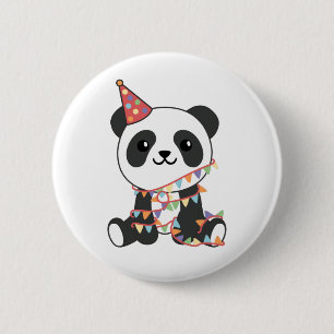 Birthday Panda voor kinderen Een Birthday Button