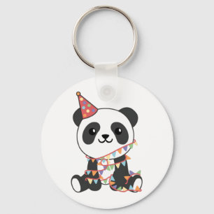 Birthday Panda voor kinderen Een Birthday Sleutelh Sleutelhanger