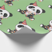 Birthday Panda voor kinderen Een Birthday Wrapping Cadeaupapier (Hoek)