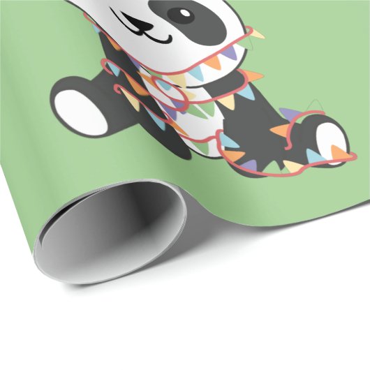 Birthday Panda voor kinderen Een Birthday Wrapping Cadeaupapier (Rol Hoek)