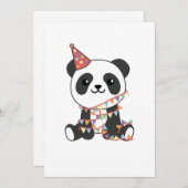 Birthday Panda voor kinderen Een feestdag Kaart (Voorkant / Achterkant)