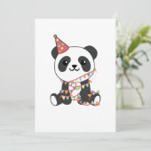 Birthday Panda voor kinderen Een feestdag Kaart (Staand voorkant)