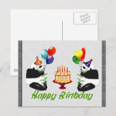Birthday Pandas Briefkaart (Voorkant / Achterkant)