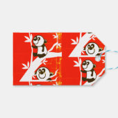 Birthday Pandas Cadeaulabel (Voorkant (Horizontaal))