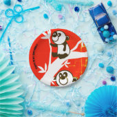 Birthday Pandas Papieren Bordje (Feest)