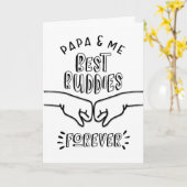 Birthday - Papa & mij, Beste boeddies voor de Kaar Kaart (Gele Bloem)