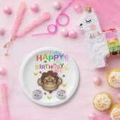 Birthday Paper Borden, aap Papieren Bordje (Feest)