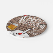 Birthday Paper Borden, bier Papieren Bordje (Gekanteld)