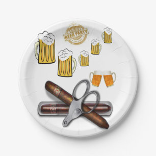 Birthday Paper Borden, bier Papieren Bordje