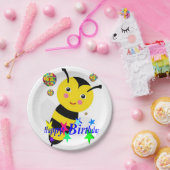 Birthday Paper Borden, Bumblebee Papieren Bordje (Feest)