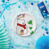 Birthday Paper Borden, Polar Beer Papieren Bordje (Feest)