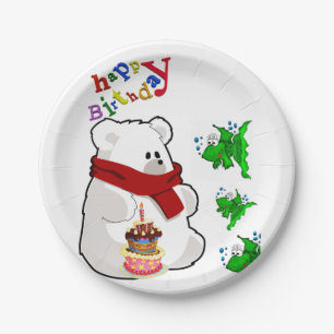 Birthday Paper Borden, Polar Beer Papieren Bordje
