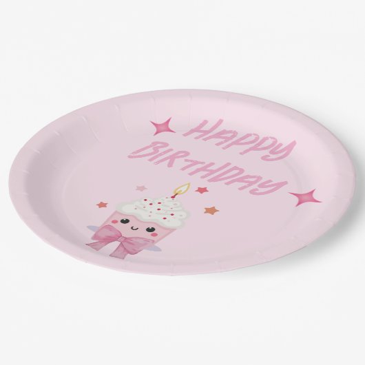 Birthday Papieren Bordje (Gekanteld)