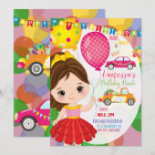 Birthday Parade 1 Uitnodiging Kaart (Voorkant / Achterkant)