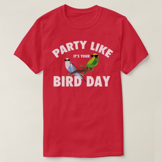 Birthday Parakeet Parrot Bird Quacker Lover Gift T-shirt (Design voorkant)