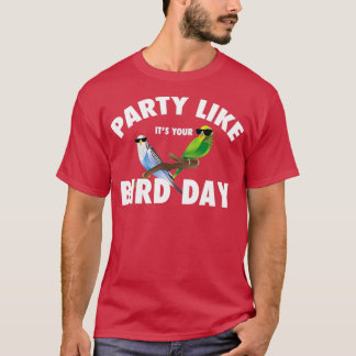 Birthday Parakeet Parrot Bird Quacker Lover Gift T-shirt