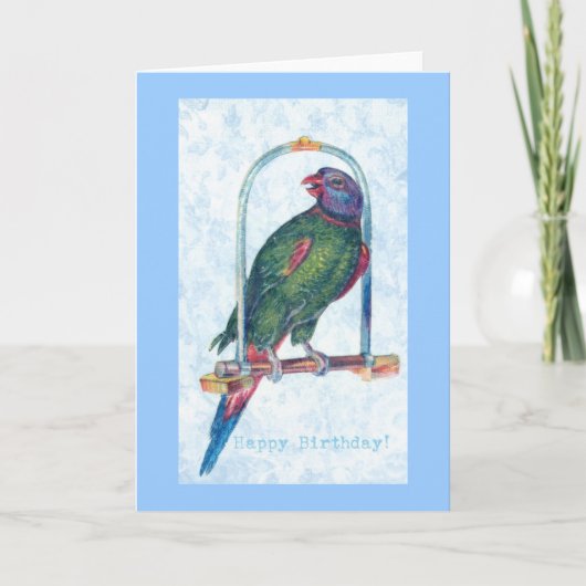 Birthday Parrot Kaart (Voorkant)