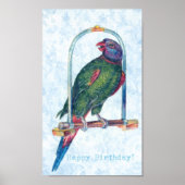Birthday Parrot Poster (Voorkant)