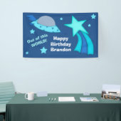 Birthday Partij buiten het wereldruimteschip Spandoek (Beurs)