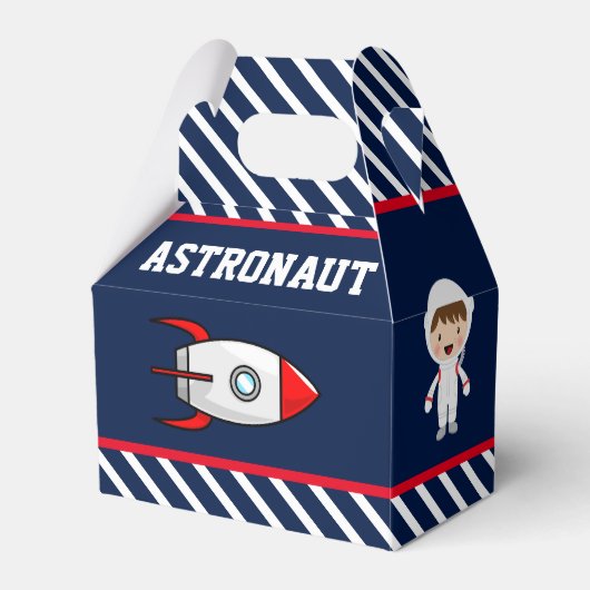 Birthday Partij buitenruimteraketten Bedankdoosjes (Voorkant Zijde)