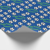 Birthday-partij in de sport cadeaupapier (Hoek)