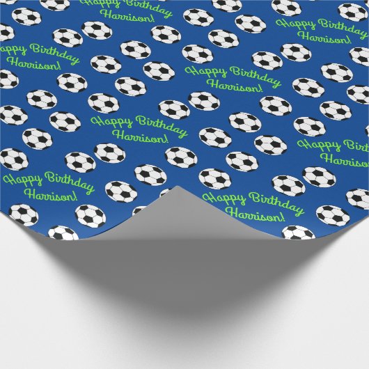 Birthday-partij in de sport cadeaupapier (Hoek)