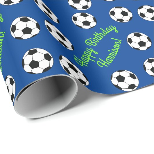 Birthday-partij in de sport cadeaupapier (Rol Hoek)