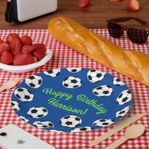 Birthday-partij in de sport papieren bordje